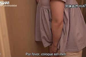 milf sucks small dick of daughter's friend in shower before creampie in missionary position