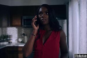 Guy finds his submissive wife and her ebony bff in fetish gear ready for 3some action 😏🔥