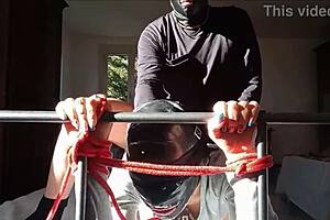 Laura On Heels Sexy Milf Bound In Latex Stockings And Heels Gets Fucked With Cum On Tits