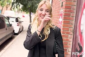 Hot Argentinian Agustina gets picked up by Torbe for street sex with blowjob and cum in mouth