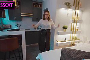 step son fantasizes about stripping step mom for tight pussy creampie ride in shared bed