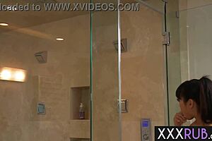 perfect ass horny asian milf masseuse yuki mori casually sucks client's big cock during massage