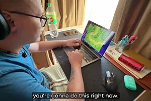 hey stepson, i'm stuck under the bed, can you help me out with some rough doggystyle action?