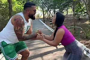 fodendo a milf casada de novo with rough anal doggystyle and cum on tits for brazilian wife