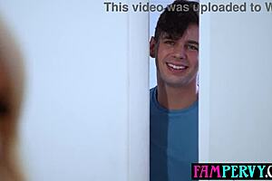 horny young 18+ stepson surprises big tits blonde milf stepmom in shower with doggystyle pounding and pov hardcore action