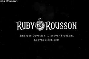 Ruby Rousson Leads 20-Second Countdown for Premature Ejaculation Training in Retro Femdom Jerk Off Instructions