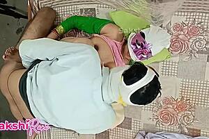 friend's mom alone at home got fucked in bedroom by neighbor aunty with big tits massage and anal!