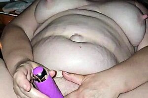 Vibrator Makes Her Cum With Big Ass Nipples And Cum Dripping