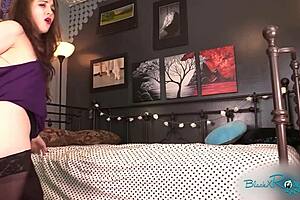 Atomic super slingshot wedgie pulls panties deep into big ass crack