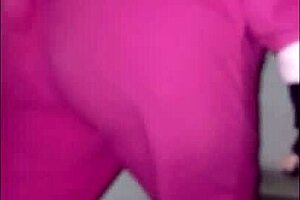 Intense Halloween Fucking with Mature Maid in Lingerie and Leggings Teasing Stepson