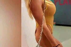 Big Tit Party Slut Heads Back to Room for Threesome with Two Guys and Gets Covered in Cum