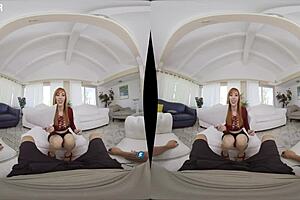 hey milfvr, you think you can blackmail stepmom lauren phillips with her big tits and redhead pussy in pov? horny slut like her might just beg for more