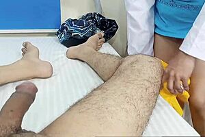 oh gosh, my doctor girlfriend enjoys fucking this indian big cock cowgirl style on the patient bed - hindi xxx desi doctor series with netu and hubby