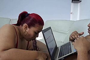 so this beautiful hot brandy starts by giving me a delicious blowjob with her big tits and curvy ass on display. then she rides my big cock in cowgirl while moaning loudly in this amateur homemade colombian milf scene.