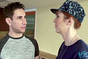 Lauren Phillips titty fucks in doggystyle with redhead milf curves.