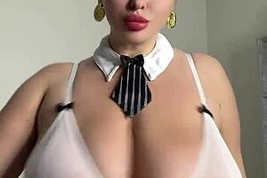 milf wife with huge natural tits craves two cocks at once