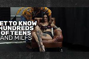 Can this big-titted milf handle intense gangbang creampie action?