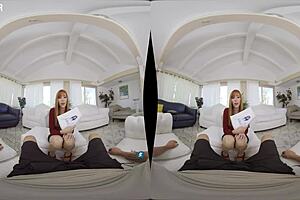 hey milfvr, you think you can blackmail stepmom lauren phillips with her big tits and redhead pussy in pov? horny slut like her might just beg for more