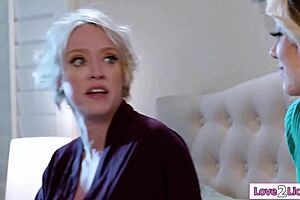 Strapon fucking blindfolded big tits mature stepmommy