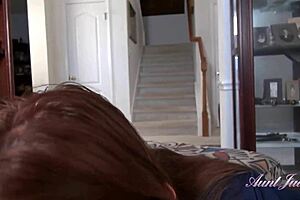 i'm auntjudys 48yr old texas amateur redhead natasha sucking your cock in pov style.