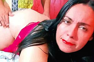 My huge stepmom craved more passionate doggy style fun on all fours with her big natural tits