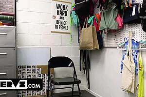 Insatiable sex fiend steals batteries for her vibrator but gets caught and cavity searched