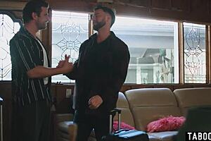 Travel buddies give super horny Asian milf Ember Snow a dp in motel room 😈