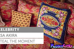 Petite Asian Milf Asa Akira Flashes Exotic Pussy In Lingerie Striptease