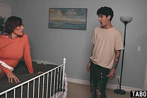 Stepson catches his middle eastern stepmom milf squirting from hardcore pussy play