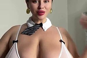 milf wife with huge natural tits craves two cocks at once