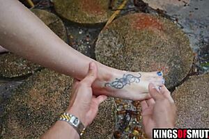 stepmom followed him to his bedroom for blonde blowjob and taboo fucking with feet play in old and young 18+ action.