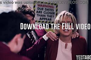 Whoa, these horny students are gangbanging that huge tits bbw mature teacher right in the classroom with big cocks.