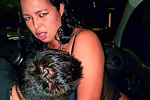 Ubersex in Medellin with hot wife sucking cab driver's cock while cuckold husband records