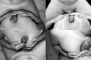 Compilation of big tits milf cougar giving titty fuck to big cock until cumshot on natural boobs