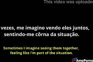 i'm a cuckquean imagining my husband with my work colleague brazilian blonde milf sucking big cock in 1on1