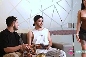 Kissing my stepmom but she prefers intimate moments with my cousin in bedroom creampie