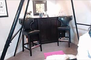 hey, check out maxine x sliding that long dildo into her oriental slit