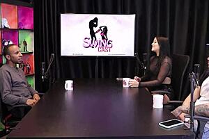 Compilation of negro top oficial in swing cast chats with tifany part 1 on sheer red platform