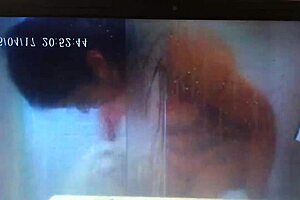 german wife reaches climax in shower captured on hidden cam