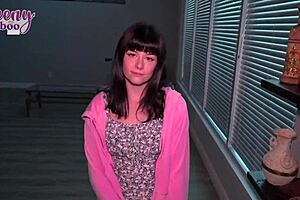 Delicious Tits Nova Vixen Fucks Boss Seth Brogan in Lingerie. Juicy Wet Pussy Creampie in Cowgirl and Missionary Quickie.