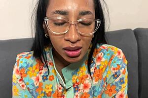 submissive stepmom leyne rodriguez becomes freeuse option for stepson tired of solo masturbation, leading to intense blowjob and pussy riding in homemade couple session