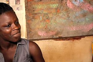 rough anal sex with milf mommy in outdoor public spot leads to creampie in shaved african pussy