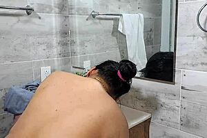 Stepmom relishes intense doggy style pounding from colombian amateur