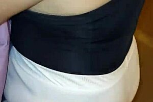 Curvy Mature With Big Tits And Ass Flashing Lingerie In Public Street