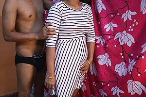 Desi Indian teen step sister with big tits moans loudly during hard pussy fuck and foreplay with boyfriend in viral video