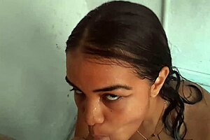 Hot Stepsister Shower Entry Leads To Hard Fucking In Tight Colombian Pussy