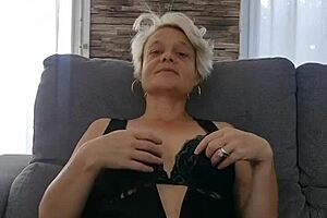 i'm showing off my sexy mature lingerie of the day in solo softcore tease. do you like it my dear i absolutely adore wearing it for you.