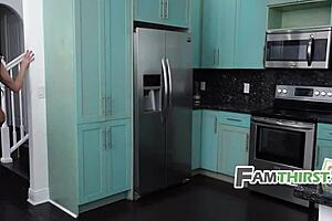 Stepmom Caught Touching Herself While Watching Me Fuck Stepsis In Spooning Position