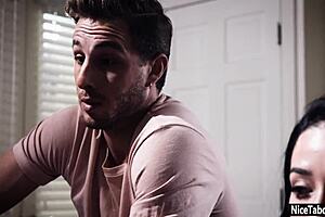 sexy black teen 18+s jenna foxx roomates fucks her in group sex and she liked it!