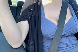 Why Hide Those Juicy Boobs When Italian Big Tits Milf Artemisia Love Drives And Flashes?